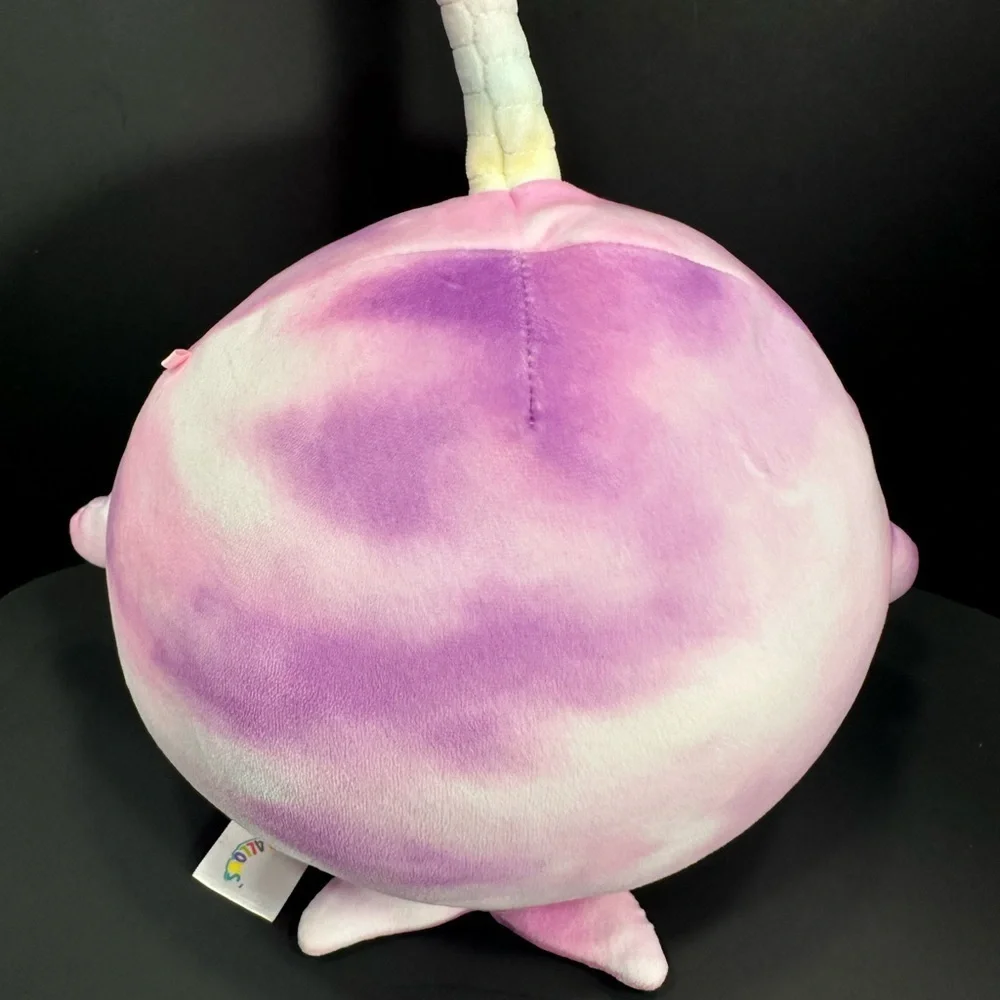 Squishmallow size 7” Pink Narwhal Plush Toy pre Owned Exellent condition